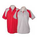 Men's or Ladies' Polo Shirt w/ Contrasting Color Shoulder & Piping - 25 Day Custom Overseas Express
